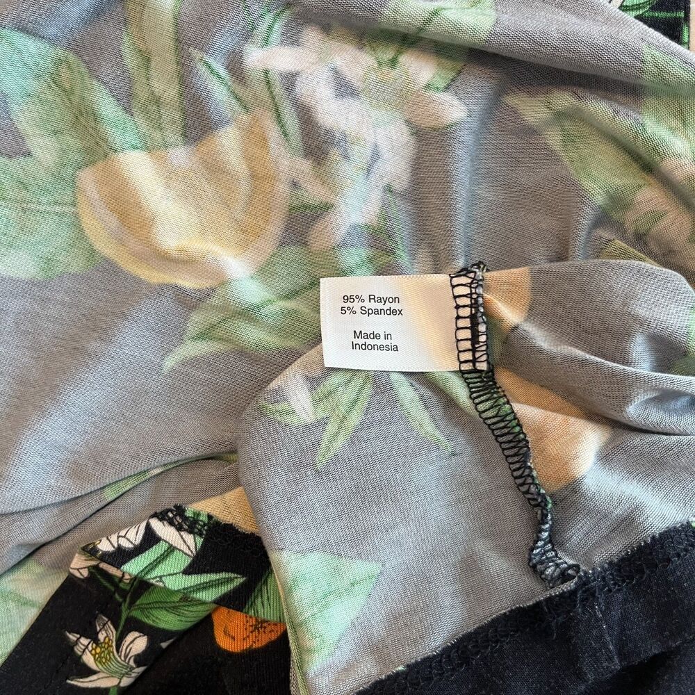 Lane Bryant Convertible Off-The-Shoulder A-Line Dress Sz 22/24 Navy Lemon Print - Picture 8 of 9